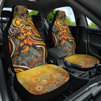 Perth Scorchers Car Seat Cover Indigenous Dot Art Superhero Batter Tribal Pattern