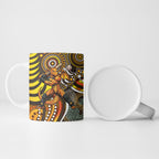 Perth Scorchers Ceramic Mug Indigenous Dot Art Superhero Batter Tribal Pattern