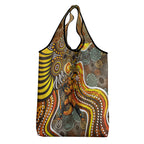 Perth Scorchers Grocery Bag Indigenous Dot Art Superhero Batter Tribal Pattern