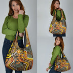 Perth Scorchers Grocery Bag Indigenous Dot Art Superhero Batter Tribal Pattern