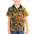 Perth Scorchers Hawaiian Shirt Indigenous Dot Art Superhero Batter Tribal Pattern