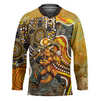 Perth Scorchers Hockey Jersey Indigenous Dot Art Superhero Batter Tribal Pattern
