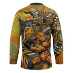 Perth Scorchers Hockey Jersey Indigenous Dot Art Superhero Batter Tribal Pattern