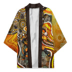 Perth Scorchers Kimono Indigenous Dot Art Superhero Batter Tribal Pattern