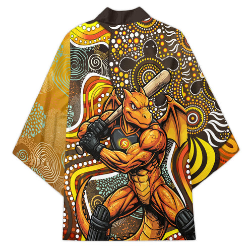 Perth Scorchers Kimono Indigenous Dot Art Superhero Batter Tribal Pattern