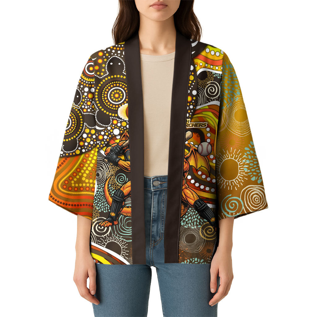 Perth Scorchers Kimono Indigenous Dot Art Superhero Batter Tribal Pattern