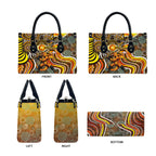 Perth Scorchers Leather Bag Indigenous Dot Art Superhero Batter Tribal Pattern