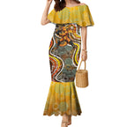 Perth Scorchers Mermaid Dress Indigenous Dot Art Superhero Batter Tribal Pattern