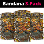Perth Scorchers Neck Gaiter Indigenous Dot Art Superhero Batter Tribal Pattern