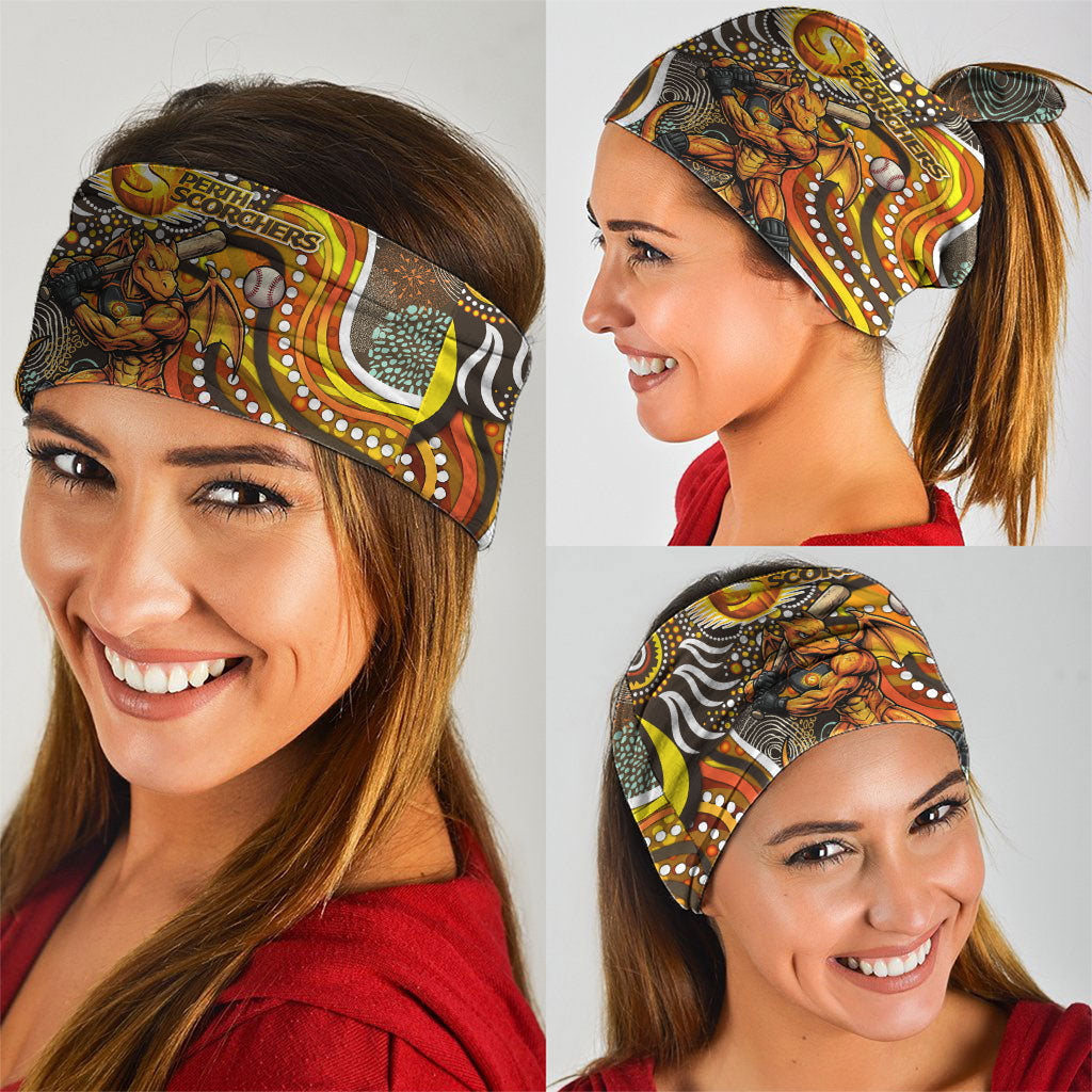 Perth Scorchers Neck Gaiter Indigenous Dot Art Superhero Batter Tribal Pattern