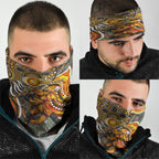 Perth Scorchers Neck Gaiter Indigenous Dot Art Superhero Batter Tribal Pattern