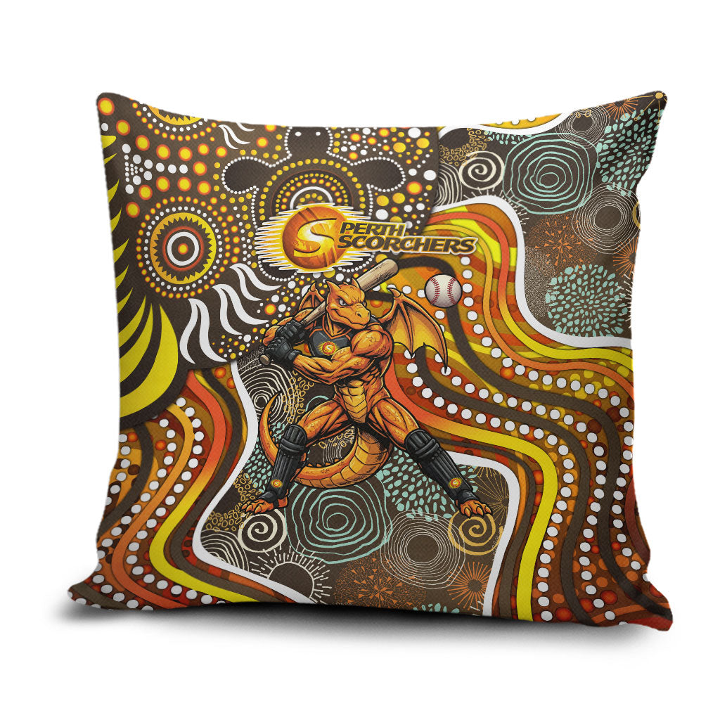 Perth Scorchers Pillow Cover Indigenous Dot Art Superhero Batter Tribal Pattern