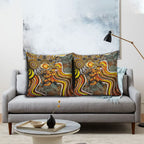 Perth Scorchers Pillow Cover Indigenous Dot Art Superhero Batter Tribal Pattern