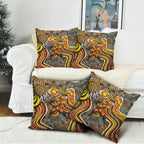Perth Scorchers Pillow Cover Indigenous Dot Art Superhero Batter Tribal Pattern
