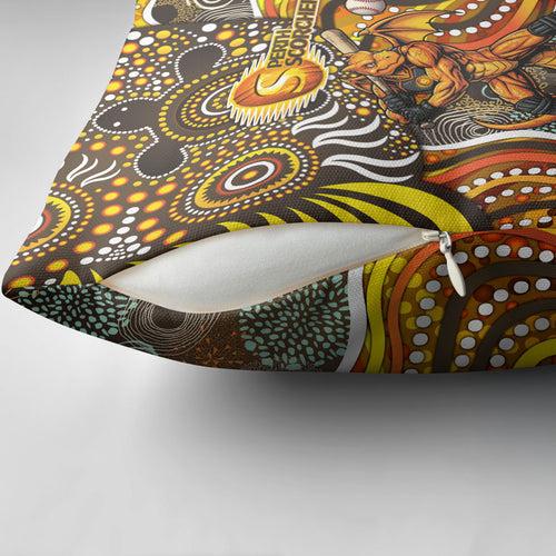 Perth Scorchers Pillow Cover Indigenous Dot Art Superhero Batter Tribal Pattern