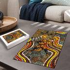 Perth Scorchers Puzzle Indigenous Dot Art Superhero Batter Tribal Pattern