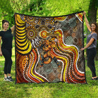 Perth Scorchers Quilt Indigenous Dot Art Superhero Batter Tribal Pattern