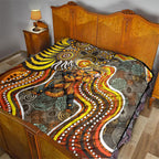 Perth Scorchers Quilt Indigenous Dot Art Superhero Batter Tribal Pattern