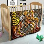 Perth Scorchers Quilt Indigenous Dot Art Superhero Batter Tribal Pattern