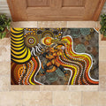 Perth Scorchers Rubber Doormat Indigenous Dot Art Superhero Batter Tribal Pattern