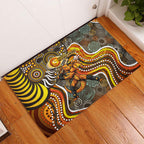 Perth Scorchers Rubber Doormat Indigenous Dot Art Superhero Batter Tribal Pattern