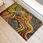 Perth Scorchers Rubber Doormat Indigenous Dot Art Superhero Batter Tribal Pattern