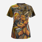 Perth Scorchers Scrub Top Indigenous Dot Art Superhero Batter Tribal Pattern