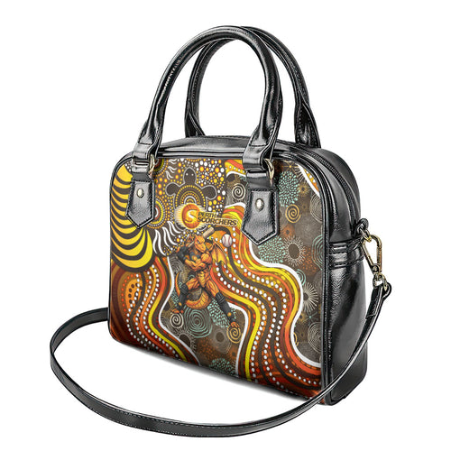 Perth Scorchers Shoulder Handbag Indigenous Dot Art Superhero Batter Tribal Pattern