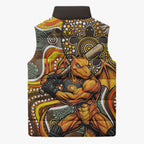Perth Scorchers Sleeveless Puffer Jacket Indigenous Dot Art Superhero Batter Tribal Pattern