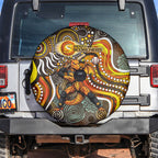 Perth Scorchers Spare Tire Cover Indigenous Dot Art Superhero Batter Tribal Pattern