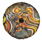 Perth Scorchers Spare Tire Cover Indigenous Dot Art Superhero Batter Tribal Pattern