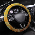 Perth Scorchers Steering Wheel Cover Indigenous Dot Art Superhero Batter Tribal Pattern