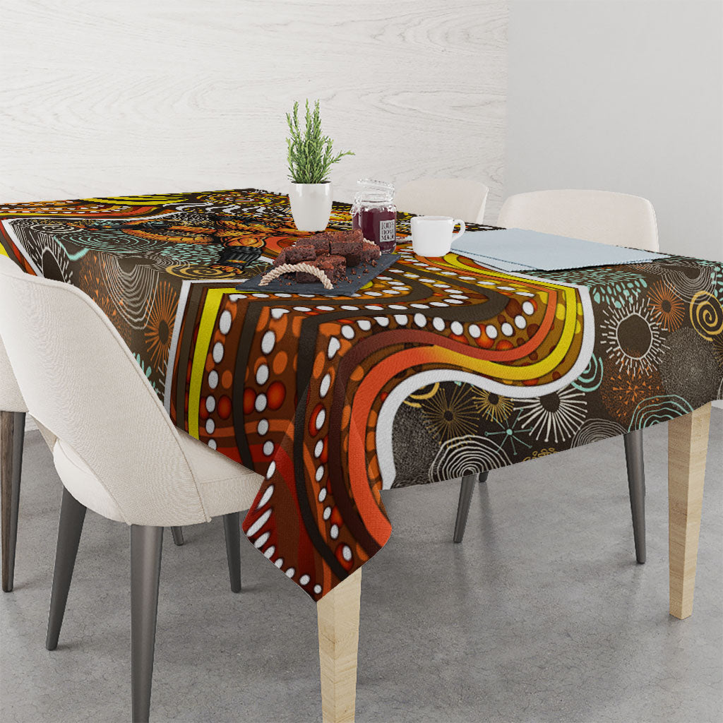 Perth Scorchers Tablecloth Indigenous Dot Art Superhero Batter Tribal Pattern