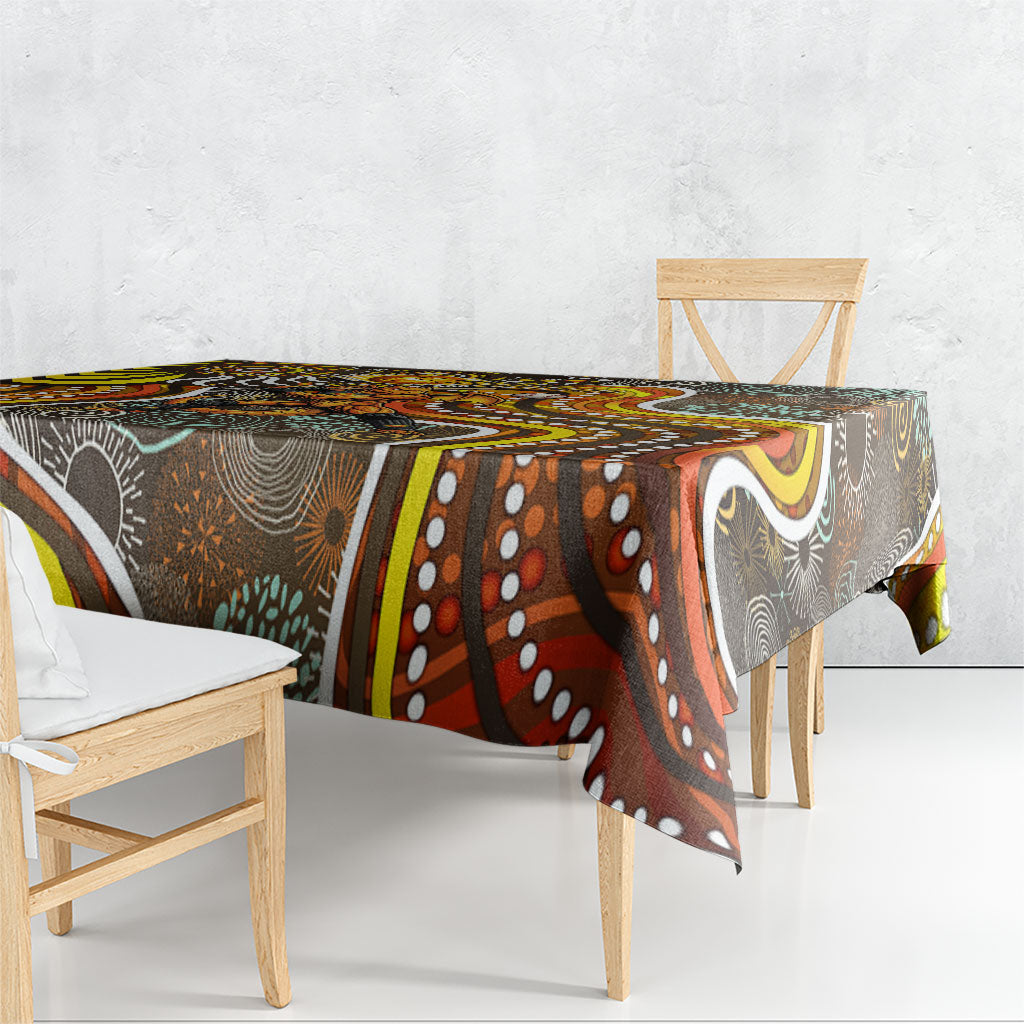 Perth Scorchers Tablecloth Indigenous Dot Art Superhero Batter Tribal Pattern