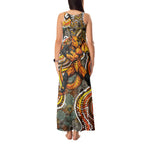 Perth Scorchers Tank Maxi Dress Indigenous Dot Art Superhero Batter Tribal Pattern