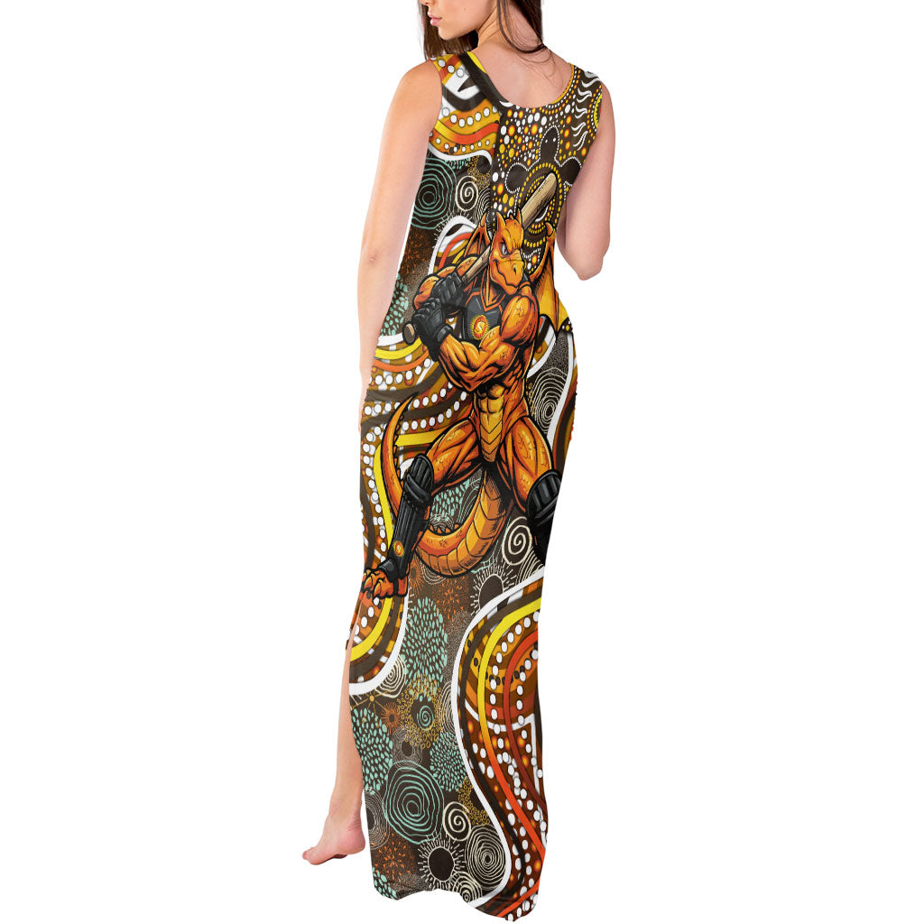 Perth Scorchers Tank Maxi Dress Indigenous Dot Art Superhero Batter Tribal Pattern