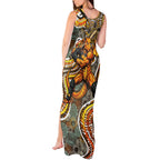 Perth Scorchers Tank Maxi Dress Indigenous Dot Art Superhero Batter Tribal Pattern