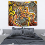 Perth Scorchers Tapestry Indigenous Dot Art Superhero Batter Tribal Pattern