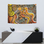 Perth Scorchers Tapestry Indigenous Dot Art Superhero Batter Tribal Pattern