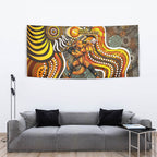 Perth Scorchers Tapestry Indigenous Dot Art Superhero Batter Tribal Pattern