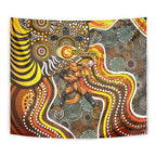 Perth Scorchers Tapestry Indigenous Dot Art Superhero Batter Tribal Pattern