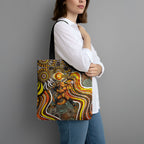 Perth Scorchers Tote Bag Indigenous Dot Art Superhero Batter Tribal Pattern