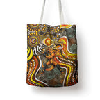 Perth Scorchers Tote Bag Indigenous Dot Art Superhero Batter Tribal Pattern