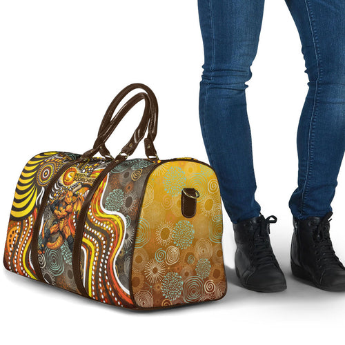 Perth Scorchers Travel Bag Indigenous Dot Art Superhero Batter Tribal Pattern