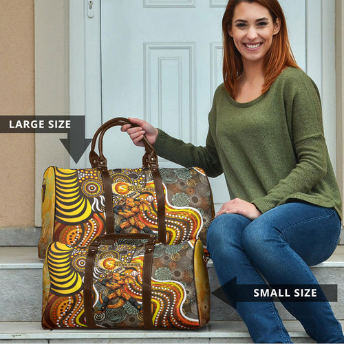 Perth Scorchers Travel Bag Indigenous Dot Art Superhero Batter Tribal Pattern
