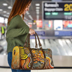 Perth Scorchers Travel Bag Indigenous Dot Art Superhero Batter Tribal Pattern