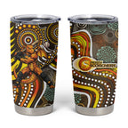 Perth Scorchers Tumbler Cup Indigenous Dot Art Superhero Batter Tribal Pattern