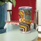 Perth Scorchers Tumbler Cup Indigenous Dot Art Superhero Batter Tribal Pattern