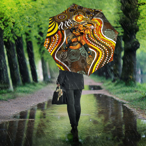 Perth Scorchers Umbrella Indigenous Dot Art Superhero Batter Tribal Pattern