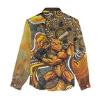 Perth Scorchers Women Casual Shirt Indigenous Dot Art Superhero Batter Tribal Pattern